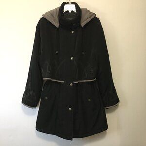 Vintage Eaton's Utex Arctic Stitched Hooded Black Cattle Style Jacket